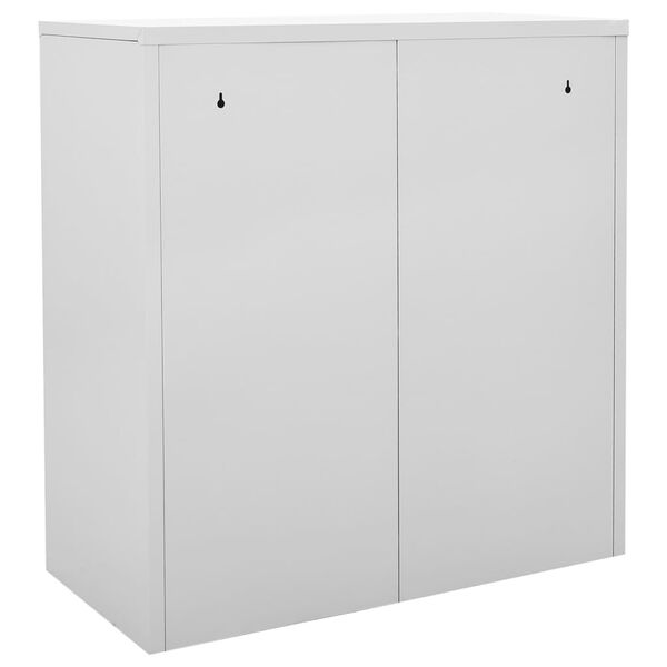 vidaXL Armoire &agrave; casiers Gris clair 90x45x92,5 cm Acier