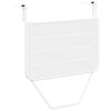 vidaXL Table Suspendue de Balcon Blanc 60 x 39 x 65 cm Acier