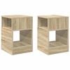 vidaXL Table d'appoint 2 pc Ch&ecirc;ne Sonoma 30,5 x 30 x 45 cm