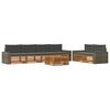 vidaXL Ensemble de canap&eacute;s d'ext&eacute;rieur 7 pc Naturel et Anthracite