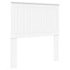 vidaXL T&ecirc;te de lit avec t&ecirc;te de lit Blanc 90 cm Bois d'ing&eacute;nierie