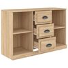 vidaXL Buffet ch&ecirc;ne sonoma 104,5x35,5x67,5 cm bois d'ing&eacute;nierie