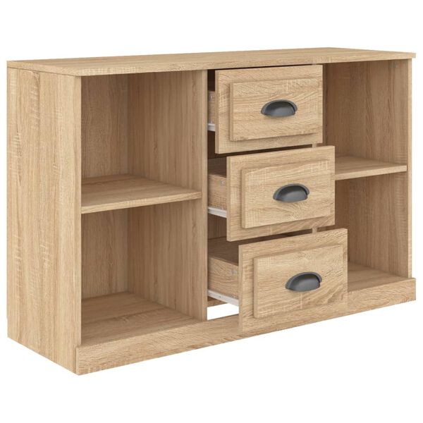 vidaXL Buffet ch&ecirc;ne sonoma 104,5x35,5x67,5 cm bois d'ing&eacute;nierie