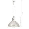 vidaXL Lampe suspendue 25 W Argenté Rond 48 cm E27