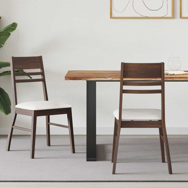 vidaXL Chaises de salle &agrave; manger 2 pcs Marron Clair 43 x 54 x 89 cm