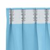 vidaXL Rideaux occultants avec anneaux 2 pcs Bleu clair 260 x 140 cm