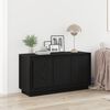 vidaXL Buffet Ch&ecirc;ne noir 102 x 35 x 55 cm Bois d'ing&eacute;nierie