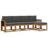vidaXL Ensemble de canap&eacute;s d'ext&eacute;rieur 5 pc 5 place