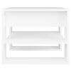 vidaXL Table basse blanc 55,5x55x45 cm bois d'ingénierie