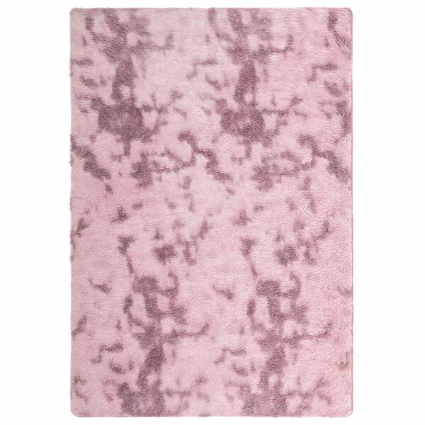vidaXL Tapis Shaggy à poils longs NAVARRA rose poudré 200x290 cm