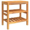 vidaXL Armoire de salle de bain avec 2 &eacute;tag&egrave;res 74x45x75cm bois massif