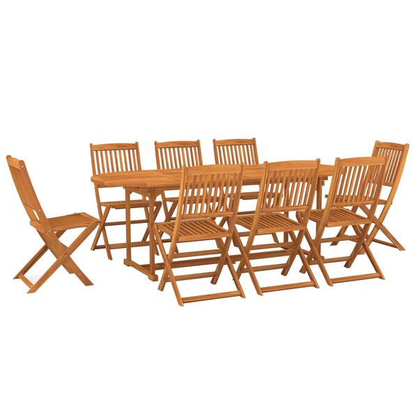 vidaXL Ensemble &agrave; manger de jardin 9 pcs 220x90x75 cm bois d'acacia