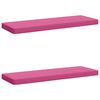 vidaXL Coussins de banc 2 pi&egrave;ces VUGHT 2 pc 100 % polyester Rose