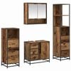vidaXL Ensemble de mobilier de salle de bain 4 pcs Bois Ancien