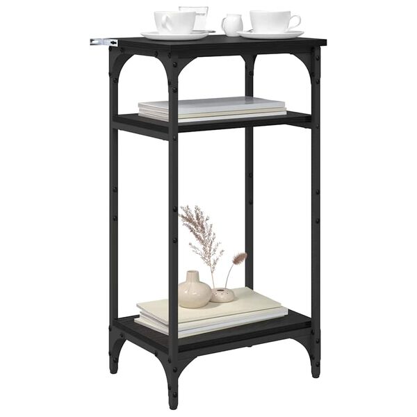 vidaXL Table d'appoint Ch&ecirc;ne noir 40 x 30 x 75 cm Bois d'ing&eacute;nierie