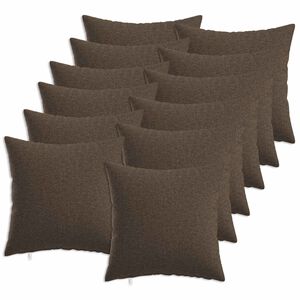 vidaXL Housse de coussin 12 pc HEERLEN Taupe 45 x 45 cm Tissu