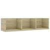 vidaXL &Eacute;tag&egrave;re murale &agrave; CD Ch&ecirc;ne sonoma 75x18x18 cm Bois d'ing&eacute;nierie