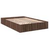 vidaXL Cadre de lit sans matelas ch&ecirc;ne marron 140x190 cm