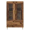vidaXL Haut Armoire avec tiroir Bois Ancien 69,5 x 31 x 115 cm