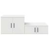 vidaXL Armoire de rangement 2 pcs Blanc 127 x 41 x 40 cm