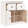vidaXL Buffet blanc 70x35x80 cm bois massif de pin
