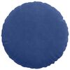 vidaXL Coussins de siège 2 pcs Bleu police Ø 40 x 13 cm Velours