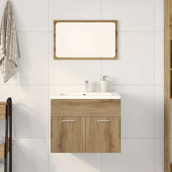 vidaXL Ensemble de meubles salle de bain 2 pcs bois d'ing&eacute;nierie