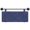 vidaXL T&ecirc;te de lit suspendue Bleu police 110 x 55 x 5 cm Velours