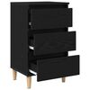 vidaXL Cabinet de chevet Ch&ecirc;ne noir 40 x 35 x 69 cm Bois d'ing&eacute;nierie
