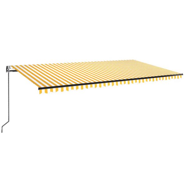 vidaXL Auvent r&eacute;tractable automatique 600x350 cm Jaune et blanc