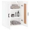 vidaXL Armoire murale blanc 69,5x34x90 cm bois d'ing&eacute;nierie