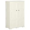 vidaXL Armoire plastique 79x43x125 cm design bois glace &agrave; la vanille