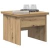 vidaXL Table basse Ch&ecirc;ne artisanal 55 x 54,5 x 45 cm Bois d'ing&eacute;nierie
