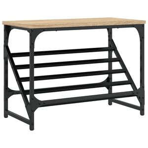 vidaXL &Eacute;tag&egrave;re &agrave; chaussures ch&ecirc;ne sonoma 60x30x45 cm bois d'ing&eacute;nierie