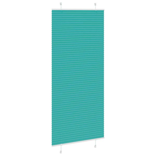 vidaXL Store plissé vert pétrole 100x200cm largeur du tissu 99,4 cm