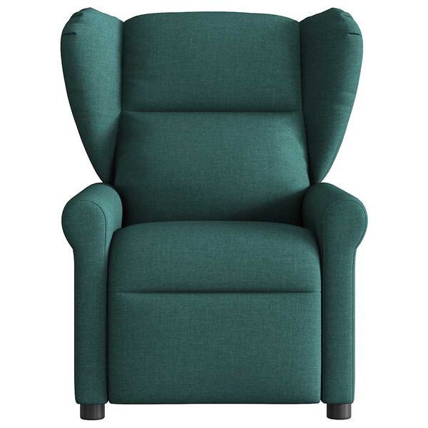 vidaXL Fauteuil inclinable &eacute;lectrique Vert fonc&eacute; Tissu