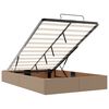 VidaXL Cadre de lit ottoman et matelas cappuccino 120x190cm similicuir