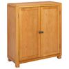 vidaXL Armoire avec porte Marron 80 x 35 x 95 cm Bois de ch&ecirc;ne massif