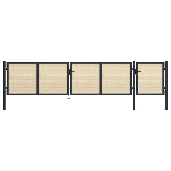 vidaXL Lattes de cl&ocirc;ture 65 pcs bois massif d'&eacute;pic&eacute;a