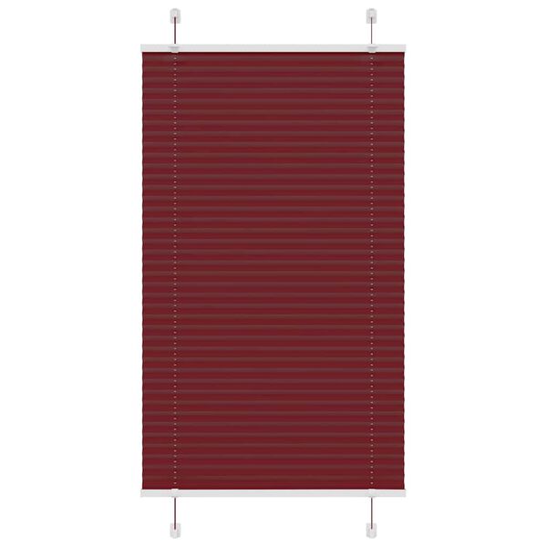 vidaXL Store pliss&eacute; rouge bordeaux 70x150 cm largeur du tissu 69,4 cm