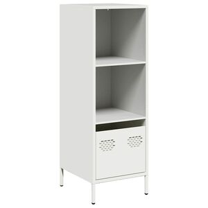 vidaXL Buffet haut blanc 35x39x103,5 cm acier