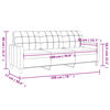 vidaXL Canapé à 3 places Gris 180 cm Similicuir