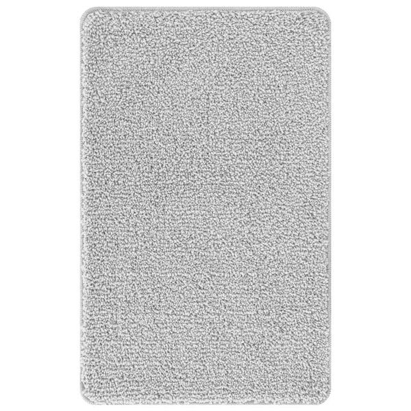vidaXL Tapis de bain antid&eacute;rapant Gris 60 x 90 cm PP