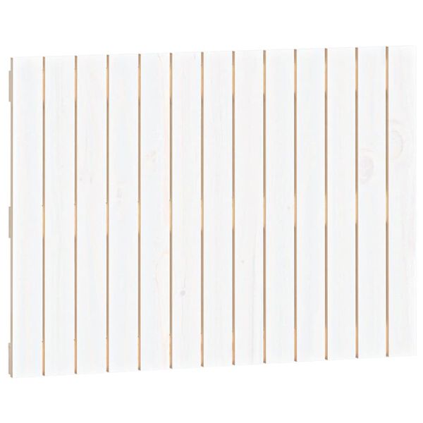 vidaXL Tête de lit murale Blanc 82,5x3x60 cm Bois massif de pin