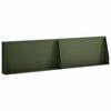 vidaXL Mur de sout&egrave;nement 2 pc 80 x 12 x 50 cm Acier Vert olive