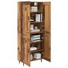 vidaXL Haut Armoire 2 pcs Bois Ancien Bois d'ing&eacute;nierie