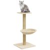vidaXL Arbre à chat avec griffoir en sisal Crème 74 cm