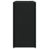vidaXL Jardini&egrave;res 2 pcs noir 30x30x60 cm r&eacute;sine tress&eacute;e