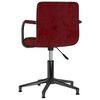 vidaXL Chaises &agrave; manger pivotantes lot de 4 rouge bordeaux velours