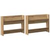 vidaXL Cabinet &agrave; chaussures 2 pc 81 x 18 x 60 cm Bois d'ing&eacute;nierie